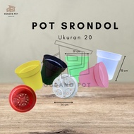 Pot Srondol 20 / Pot Tanaman /Pot Bunga / Pot Plastik