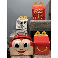 Jollibee Toys and Mcdonalds Toy (Jollibee Kiddie Meal Box and Happy Meal Box)