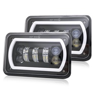 4x6 inch LED Headlights Rectangular Replacement H4651 H4652 H4656 H4666 H6545 for Peterbil Kenworth 