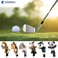 NOBELJIAOO Cute Animal Golf Driver Head Cover Golf No.1 Protector Soft Durable Golf Head Club Putter