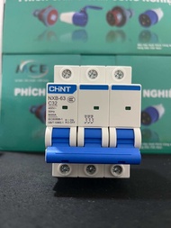 Aptomat MCB an toàn NXB-63 2P 3P với dãy dòng điện 16A ==>63A 220 VAC Hãng ChiNT