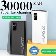 PD 22.5W 30000mAh power bank Fast charging With LED display and 2 USB Portable Charger mini powerbank original For apple