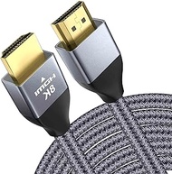 8K HDMI 2.1 Cable 10FT Long, 8K@60Hz, 4K@120Hz Video Monitor Cord, 48Gbps High Speed, Awnuwuy HDMI Cable Compatible With TCL Roku, Samsung QLED, LG OLED TV, Blu-Ray Disc DVD Player, PS5, Xbox Series X