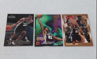 包郵Tim Duncan鄧肯共3張NBA RC Cards新秀卡籃球卡