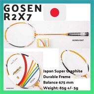 [SG FAST DELIVERY] GOSEN R2X7 JAPAN BADMINTON RACKET SUPER GRAPHITE FRAME 85G QUALITY RACQUET