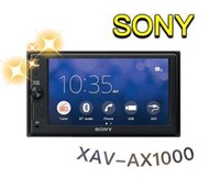 🔥原廠🔥【SONY-索尼】XAV-AX1000 汽車音響 觸控機 6.4吋 支援蘋果CarPlay/藍牙/USB 公