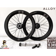WHEELSET LAMPO 16 349 / 20 406 / 22 451 DISC BRAKE V-BRAKE LIKE DECA