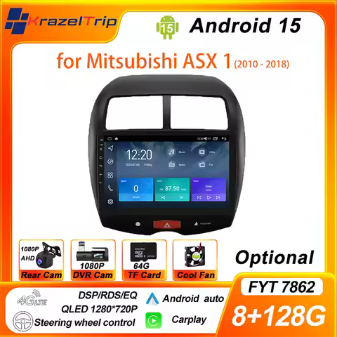 FYT 7862s 8 Core Car Radio for Mitsubishi ASX 1 2010 - 2018 CarPlay Android Auto Stereo Autoradio QL