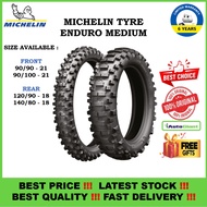 TAYAR  MICHELIN ENDURO MEDIUM  140/80-18, 90/90-21, 90/100-21 RIMBA RAID RADIAL TYRE