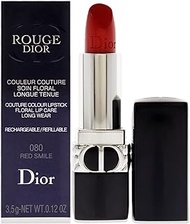 Dior Christian Rouge Couture Lipstick Satin - 080 Red Smile Lipstick (Refillable) Women 0.12 oz