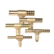 BRASS HOSE BARB TEE CONNECTOR