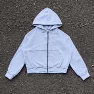 WP COMPANY Hoodie Double Zipper Face Grey WRPLNCO / WP COMPANY