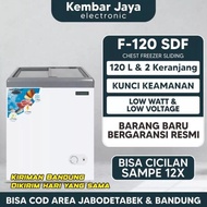 BARU- CHEST FREEZER Frigigate CF-120SDF 100Liter Sliding Door Frozen Food box freezer Makanan