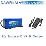 Brand new 12V Rechargeable Battery 12v 30000mAh 18650 lithium capacity DC 12.6V 30ah LED lights Cam