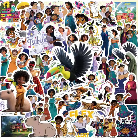 50pcs Disney Anime Encanto Cartoon Stickers Cute Mirabel Decals DIY Suitcase Motorcycle Laptop Funny