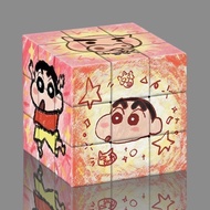 蜡笔小新高颜值周边三阶创意魔方学生益智解压拼图玩具礼物Crayon Xiaoxin Gao Yan Value Peripheral Third-order Creative Rubik's Cube