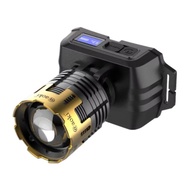 Headlamp Original AOKI Senter Kepala Cahaya Super Terang 90 Watt Tahan 24 Jam Baterai 6000mAh Bisa d