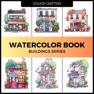 ColourCrafters Watercolour Drawing Book Buildings 200gsm 300gsm Watercolour Paper