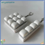 AKIYAMAMIO Fidget Keychain, 3/4/9Keys Keys Button Finger Keyboard Cap,  DIY Keyboard Keycap Relief S