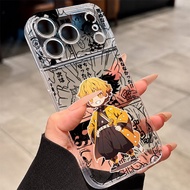 YMC OFFICIAL - Case hp Clear Anime Motif Demon Slayer For Oppo A6C A6S A6X A6 PRO A5X A5I A3X A18 A1