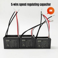 Bm CBB61 5 Wire Capacitor Ceiling Fan Speed Regulating Capacitor 1+1.5+1uf 2+2+3uf 2+2+4uf 4+5+5uf 4
