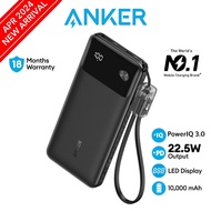 Anker Powerbank Fast Charging Powercore Powerbank 10000mAh 22.5W Portable Charger with USB C Cable (A1388)