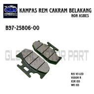 B97-F5806-00 Rear Disc Brake Pads for Yamaha R15 NEW V3 2017 LED VVA 155 XSR WR 155 VIXION R