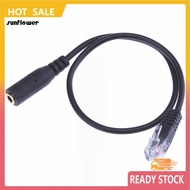 SF  20cm 3.5mm OMTP Smartphone Headset to 4P4C RJ9/RJ10 Phone Adapter Cable Cord