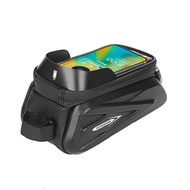 MH Bicycle Front Beam Bag Mountain Bike Cellphone Storage Bag Bicycle Front Hanging Carry Bag Waterproof Pannier Bag Cyc