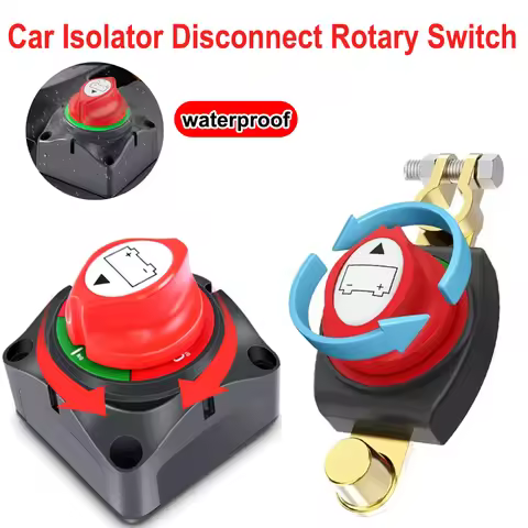 Car Battery Disconnect Switch 275A 2 Position On/Off 12V-48V Power Isolator Cut Off Shut Off for Aut