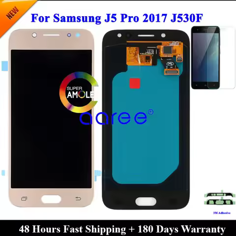 AMOLED LCD For Samsung J5 Pro 2017 J530 LCD Display For Samsung J5 2017 J530 LCD Screen Touch Digiti