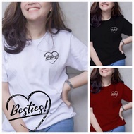 Bestie T-shirt casual short-sleevedWanita