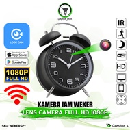 Logayajaya Camera CCTV Jam Weker 1080P WiFi Spy Clock Hidden Kamera Rahasia Tersembunyi WEKERSPY