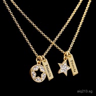 Clavicle Chain juicy Friend Gift friend Double Layer Best Friend Pentagram Necklace Letter Best Frie