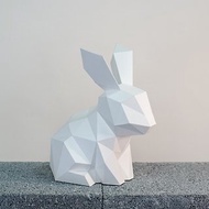 DIY手作3D紙模型擺飾 小動物系列 -小兔子 (4色可選)