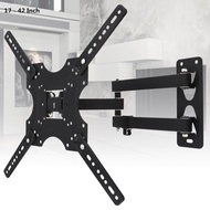 22KG Frosted Material TV Wall Mount Bracket Flat Panel TV Frame with Wrench and Cable Clip for 17 - 42 Inch LCD LED Monitor