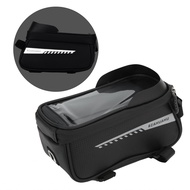 Bike Front Frame Phone Bag  Black Top Tube Light Baffle Waterproof for Bicycles