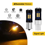 2PCS 21LED Car Signal Light Flash Signal Bulb Car Thai Look Signal Strobe 1156/PY21W/P21W T20/7440