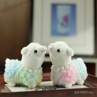 Cute Alpaca Pendant Plush Toy Small Size Alpaca Doll Pendant Doll Wedding Sprinkling Doll Lamb Doll