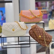 PK5 Ready Stock CNK Este Chain Handle Tweed Bag Women's Shoulder Bag Slingbag CK2-80781789