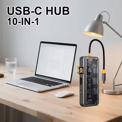 Usb C Hub For MacBook Pro Type C to HDMI-Compatible Hub Adapter For MacBook Air Thunderbolt 3 PD SD 