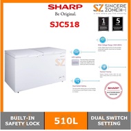 [FOR KLANG VALLEY ONLY] SHARP SJC518 510L CHEST FREEZER WITH EXPRESS FREEZING