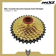 Cassette MXL Gold Ultralight 10 Speed 11-36T Sprocket Cassette Gear Bicycle