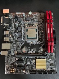 (舊底版&顯卡&cpu&ram）ASUS H110M-K加i5 6600K加16GB (2 x 8GB) RAM DDR4 2400 加Sapphire Nitro+ RX 480 8G D5 OC