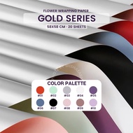 [20Sheets] 58x58cm · 2 Tone Silver Series Flower Wrapping Paper Bouquet Flower Florist Wrapper Paper