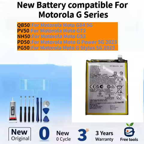 New Battery compatible For Motorola Moto G84 5G /G73 / G53 /G Power 5G 2023 / G Stylus 5G 2023 Phone