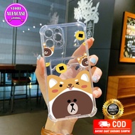 [ Slot card karakter ] Softcase Slot Card Anticrack Bening Casing Transparant For All type Oppo A16 