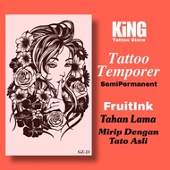 KINGTATO - semi-permanent waterproof temporary tattoo Sticker with 71 Geisha motif