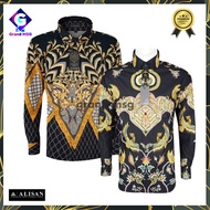 Batik Alisan Premium Slim Fit, Kemeja Batik Pria Formal, Batik Kemeja
