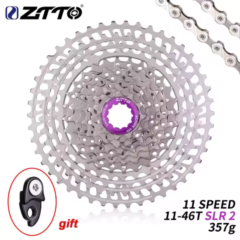 ZTTO MTB Ultralight 11 Speed 11-46T Cassette 11S 46T Freewheel 11V K7 HG Hub Compatible Mountain Bik